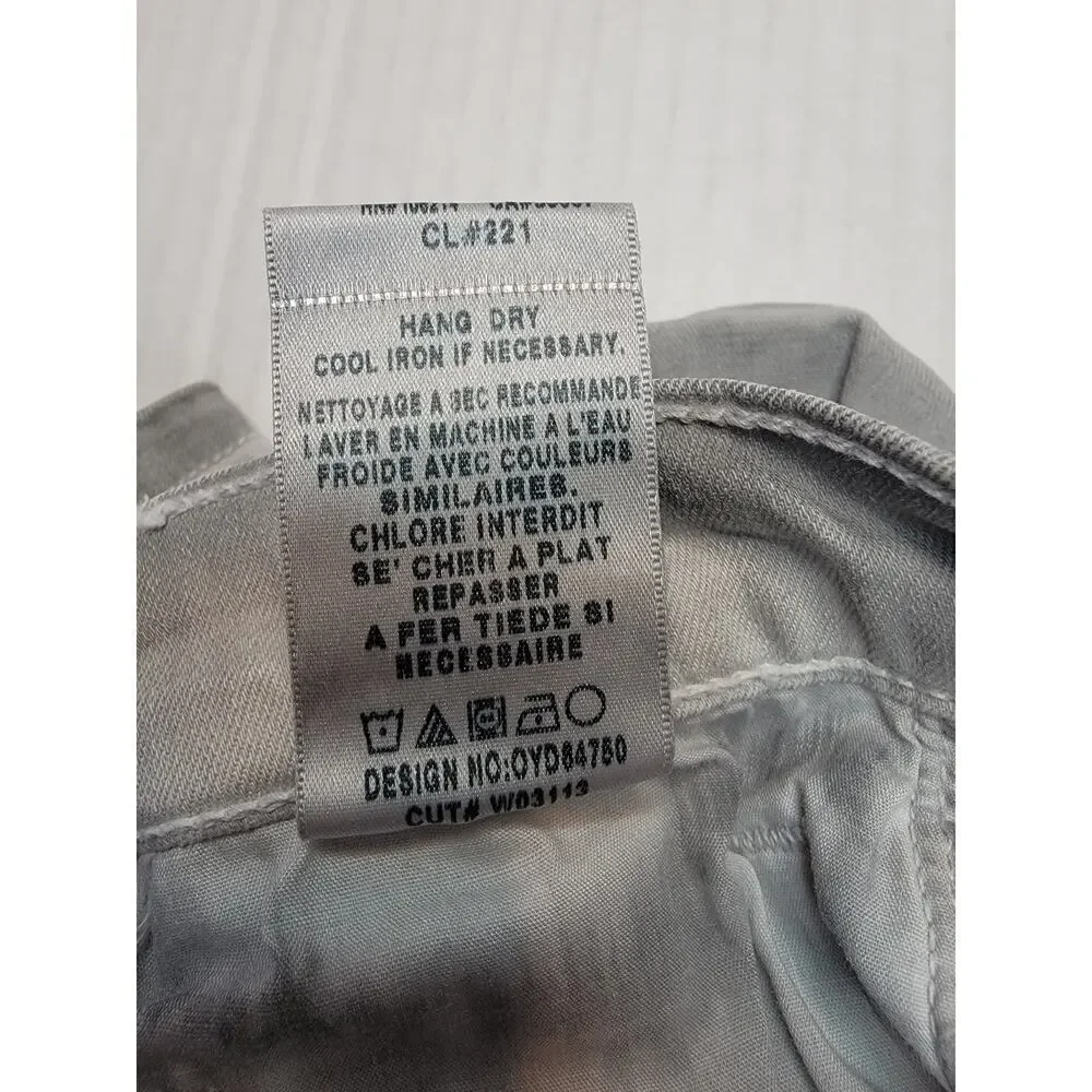 Joes Jeans Shorts Womens Sz 30 Silver Gray High Rise Denim